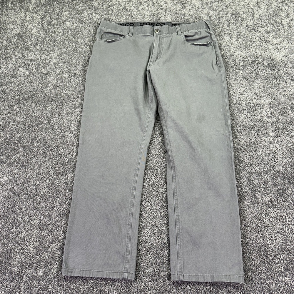 IRON CO. Pants Mens 40x30 Gray Chino Straight Casual Pockets Work Outdoor City